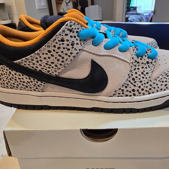 Nike SB Dunk Low Pro Electric Pack Phantom Black Monarch Size Mens 9 FZ1233 002 - Picture 5 of 9